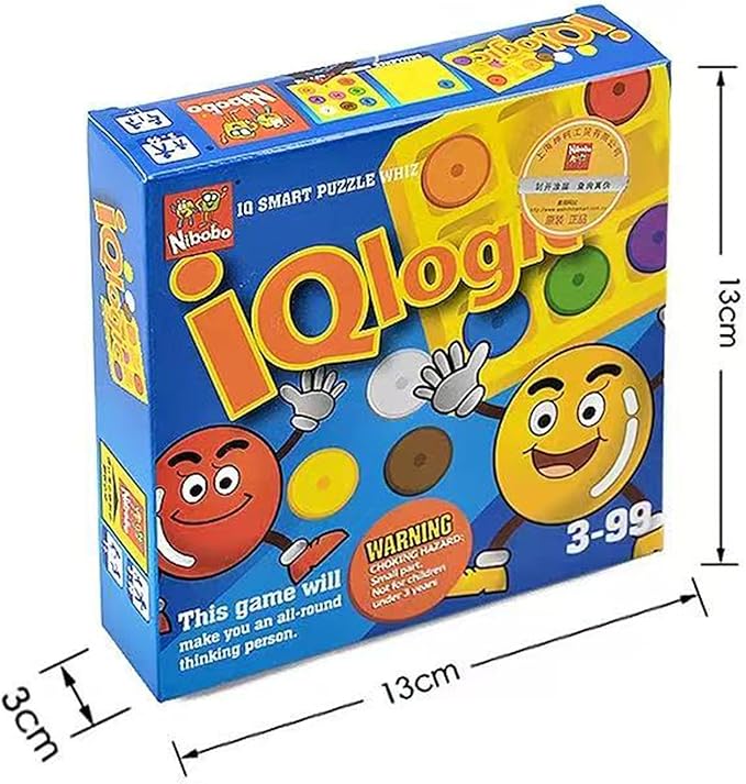 9-Color Board Game, IQ Logic Positioning for Kids Ages 3 and Up.Tic-Tac Within Tic-Tac Game. 60 Sets of Questions Beginner to Advanced Levels.STEM Toys for Kids to Travel.Travel Game as Gifts for Kid