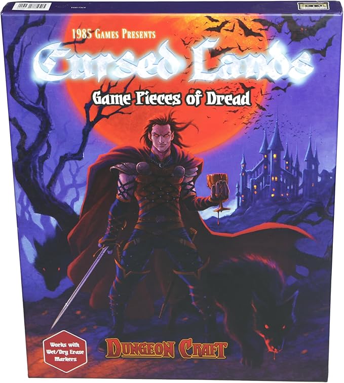 Dungeon Craft Cursed Lands Terrain Set for DND & RPG – 1000+ Double-Sided Dry/Wet Erase Tiles – Modular Battle Map Pieces for Tabletop Games & Dungeon Maps