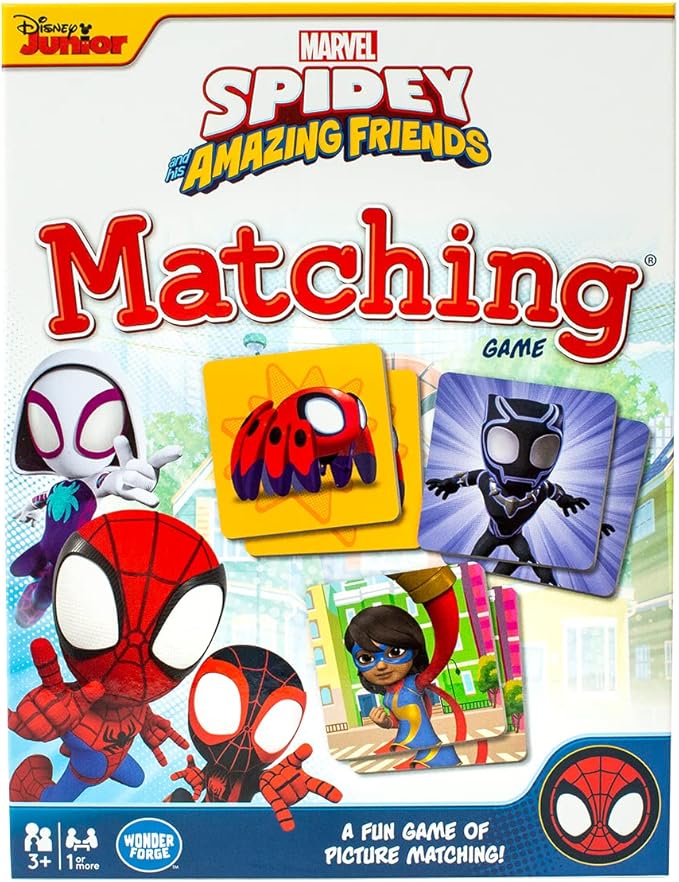 Wonder Forge Marvel Spidey and His Amazing Friends Matching Game - Memory Game for Kids Ages 3+ - Educational Fun for Toddler Boys and Girls