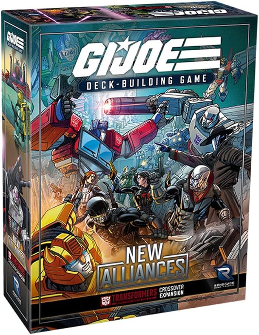 Renegade Game Studios Renegade Game Studios G.I. Joe Deck-Building Game: New Alliances - A Transformers Crossover Expansion - Take On The Role of A Pony, Ages 14+, 1-4 Players, 30-70 Min