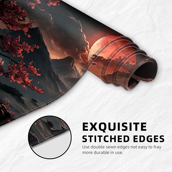 for MTG Playmat with Storage Bags, Card Playmat for TCG Card Playing Game,Rollable & Foldable for PTCG and Board Game Mat for Cards,Non-Slip Pagoda Desk Mat for Home Office