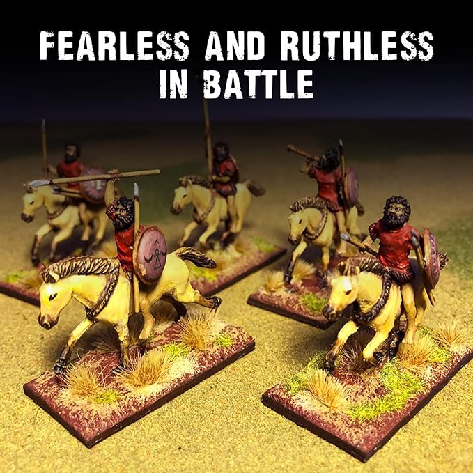 Wargames Delivered SPQR - Mercenaries - Numidian Cavalry. 28mm Miniatures Base, Roman and Greek Military Legion Miniatures for Wargames, and Roman War Games by Warlord Games