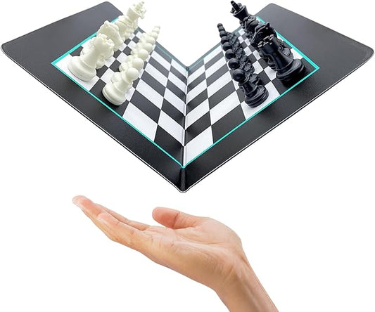Madeful Travel Chess Set - 10x10 Inch Mini Chess Set with Staunton Pieces and Canvas Travel Bag - Strategy Board Game - Magnetic Chess Set for Kids - Travel Games