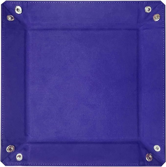 BCW Square Dice Tray - Blue | 7x7 Inches | Ideal for Dungeons and Dragons, Pathfinder, etc | Dice Rolling Tray Gaming Accessory for Tabletop RPGs and Board Games…