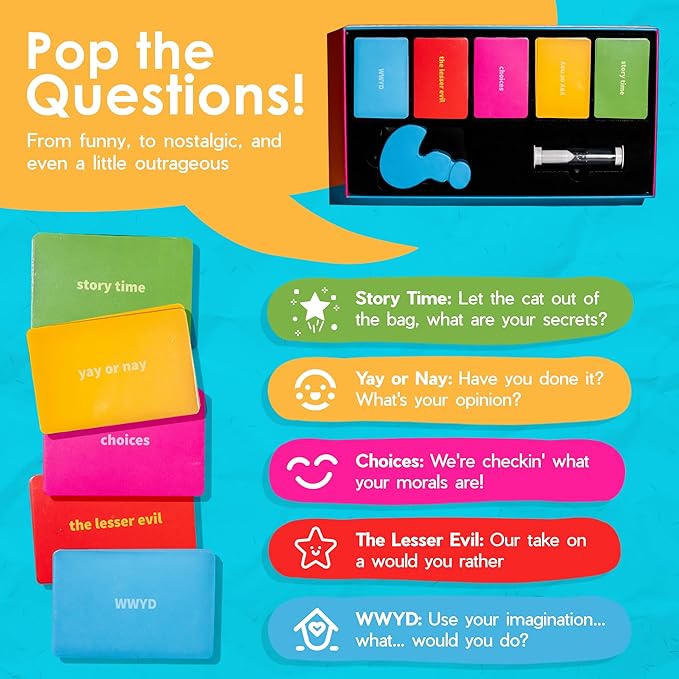 ASKMEANYTHING: Fun Icebreaker Game & Conversation Cards for Couples, Teams, and Friends – Perfect for Therapy Games, Team Building, and Parties