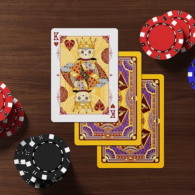 HAAKUN Witty Cat Playing Cards Cute Pet Board Games Poker Decks with Box