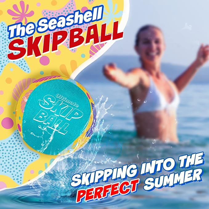 Activ Life The Ultimate Skip Ball – Water Bouncing Ball (2 Pack) Create Lasting Memories with Your Friends & Family at The Beach, Lake or Pool - Great for All Ages