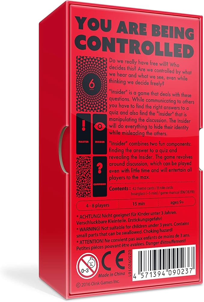 Insider - Japanese Social Deduction & Guessing Game | Ages 9+ | Fast-Paced Party Game with Hidden Roles