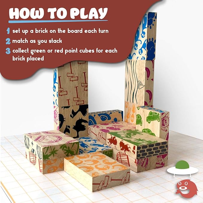 Aliens and Fish – Unique Strategy Board Game for Kids & Adults – Matching, Stacking & Learning Fun – STEM Educational Game