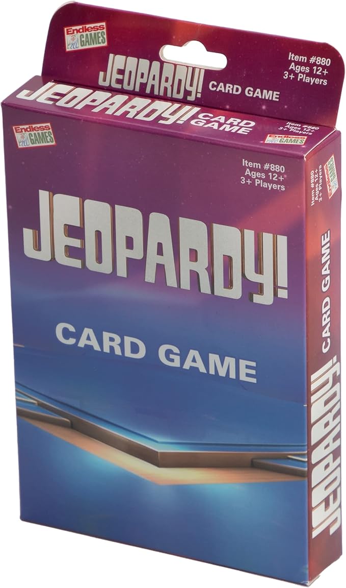 Jeopardy Card Game - Travel Sized Quiz Competition - Fast Paced Party Game