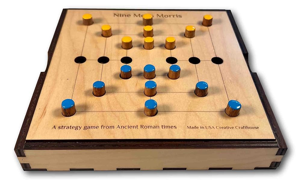 Nine Mens Morris – Strategy game from ancient Rome. Premium version made in USA