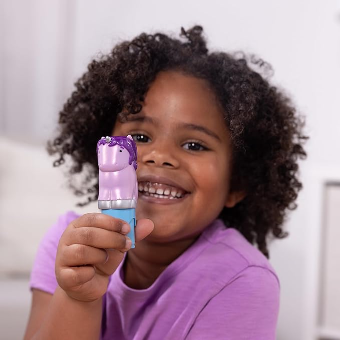 Melissa & Doug Sticker Wow!™ Purple Unicorn Bundle: 24-Page Activity Pad, Stamper, 500 Stickers, Arts and Crafts Fidget Toy Collectible Character