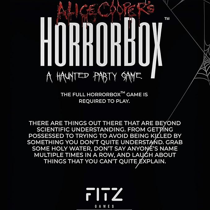 FITZ Games Alice Cooper's HorrorBox Adult Party Game 40-Card Expansion Pack (Supernatural)