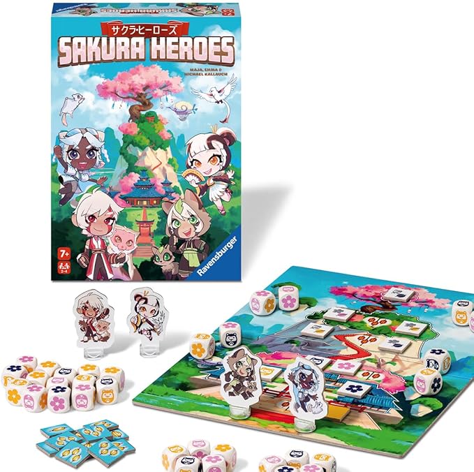 Ravensburger Sakura Heroes – A Fast-Paced Dice Game for Anime Fans Ages 7 and Up