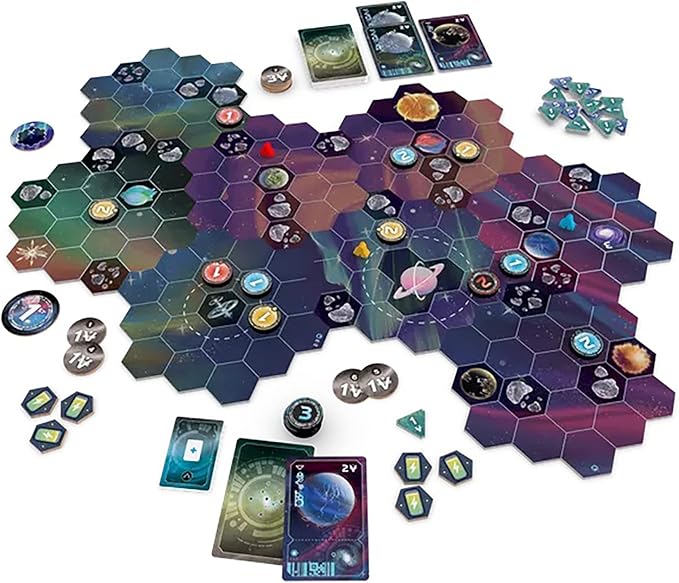 AEG Wormholes | Connect the Galaxy, Warp Ships | Science Fiction Space Exploration Modular Pick-Up and Deliver Board Game | 1-5 Players | Ages 10+