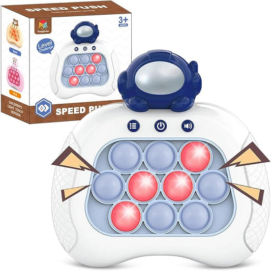 Quick Push Game Fidget Toys Pro for Kids Adults, Christmas Handheld Game Fast Puzzle Game Machine, Push Bubble Christmas Stress Toy, Relief Party Favors, Birthday Gifts for Boys
