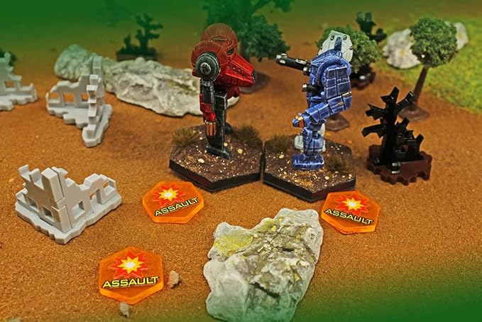 LITKO Mecha Combat Actions Token Set | Compatible with BattleTech | 20 Count (Assault)