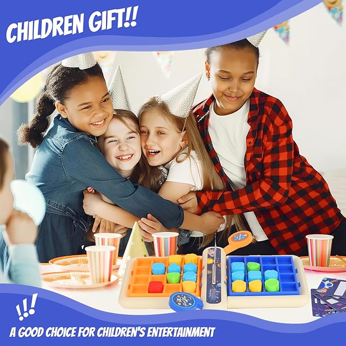 2025 New Shape Matching Game for Kids 4-6 6-8 8-12, Pop up New Board Games for 1 2 Player,Classic Strategy Child Travel boardgame for Family Fun Perfection for Training Reaction and Speed