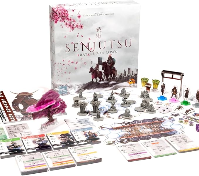 Senjutsu: Battle for Japan - Samurai Dueling Game with Miniatures and Deck Crafting, Strategy Game for Kids and Adults, Ages 14+, 1-4 Players, 15-20 Min Playtime, Made by Lucky Duck Games