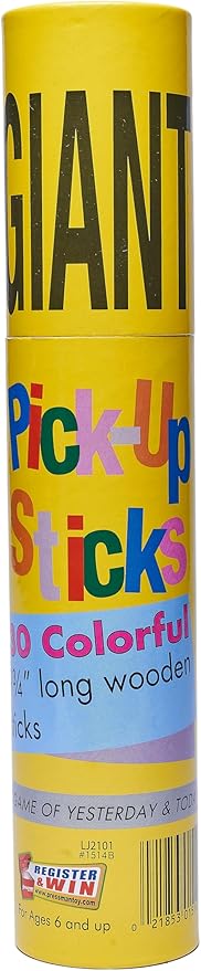 Pressman Giant Pick Up Sticks - Classic Game from Yesterday That's Fun Today , Yellow , One Size Fits All