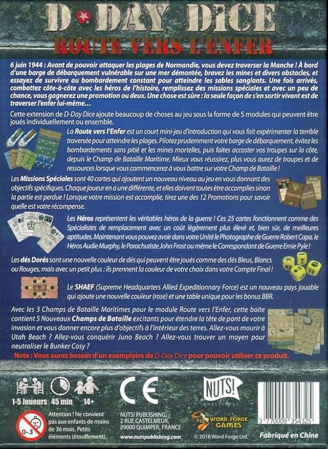Word Forge Games D-Day Dice - Way to Hell