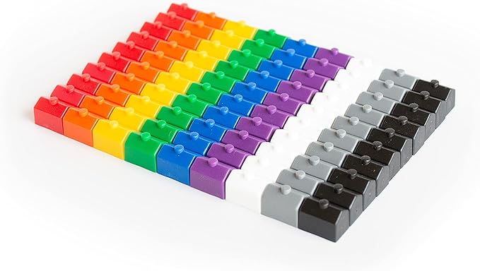 Plastic Houses: Black, Grey, White, Red, Orange, Yellow, Green, Blue, and Purple Color Board Game Replacement House (Colored Miniature Town & City Buildings, Board Game Playing Pieces) | 90 Pieces
