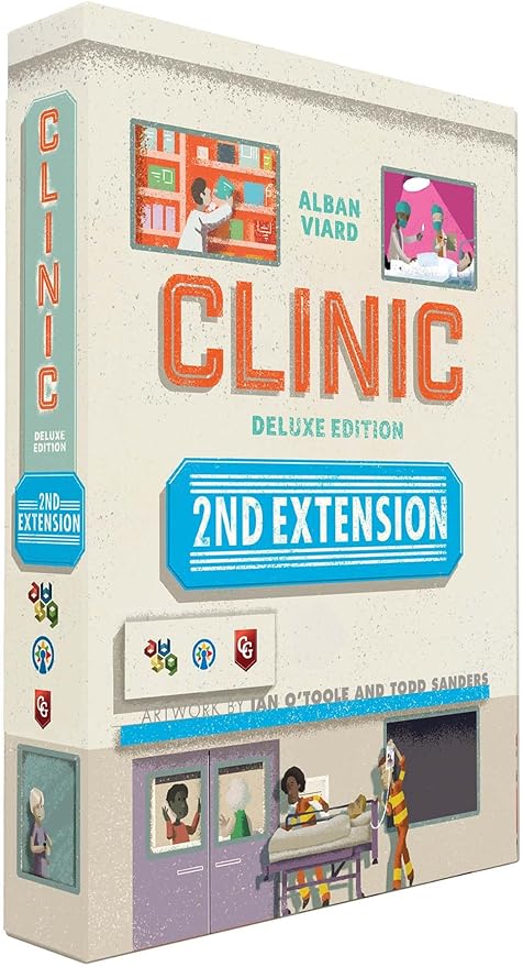 Clinic Deluxe Extension 2 - Strategy Board Game Extension, 1-4 Players, Ages 12+, 60-150 Min Game Time