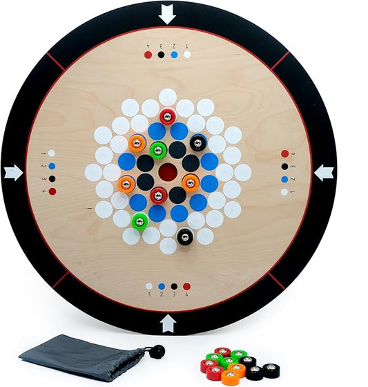 4-Player Tabletop Pinball Game for Kids Ages 8-12 & Adults | No Batteries Needed | Fast-Paced Family Board Game with Scoring Zones & 4 Color Balls | Gift for Boys/Girls & Game Night