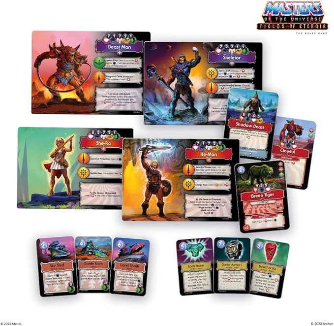 Masters of The Universe Fields of Eternia Board Game - for Ages 14+, 1-6 Players, with 60-90 Minute Playtime