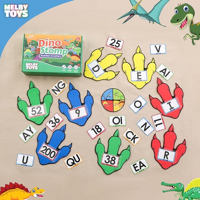 Dino Stomp Multiplication Game I Includes 144 Multiplication Flash Cards and 144 Division Flash Cards | Math Games for Kids 8-12 I 2nd, 3rd, 4th Grade Multiplication Games