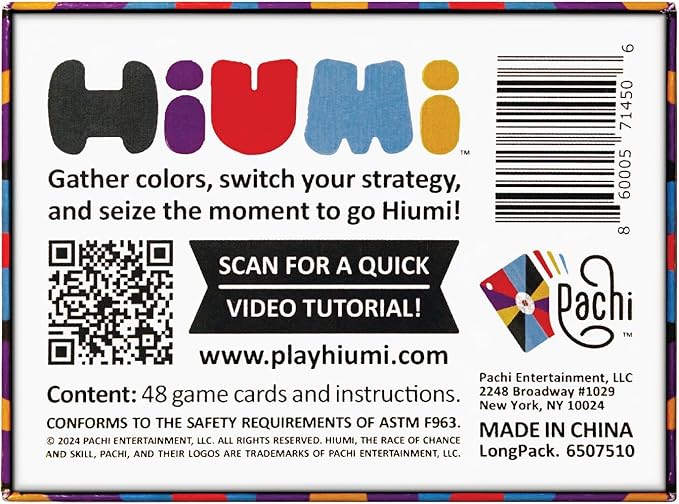 Card Game Hiumi | Fast & Fun Game Nights for 2–4 Players | Strategic Set-Building & Sabotage | Quick 10-Minute Play | Easy to Learn, Portable & Competitive