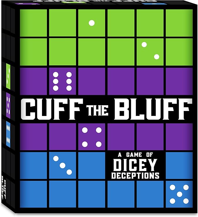 Cuff The Bluff - Fun Bluffing Dice & Card Game for Family Game Nights, Ideal for Kids, Teens & Adults, Gifts for Ages 12 and Up, Endless Laughter & Strategy