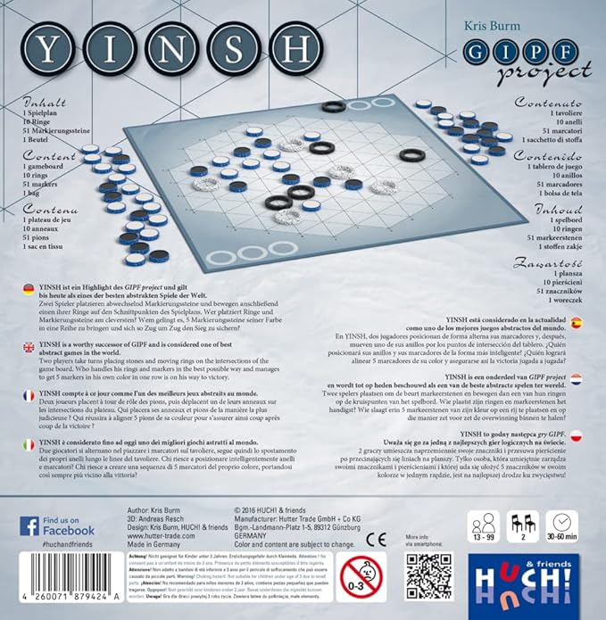 Huch & Friends 879424 "Yinsh Board Game
