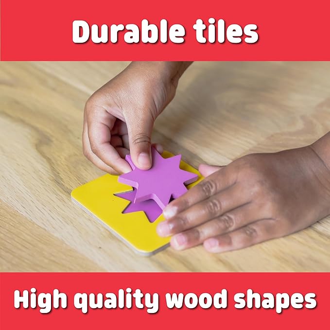 Chuckle & Roar Sensory Wooden Puzzle Matching Edition