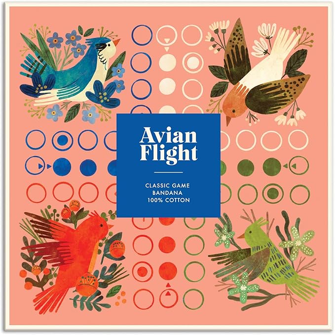 Galison Avian Flight Classic Game Bandana, Multicolor