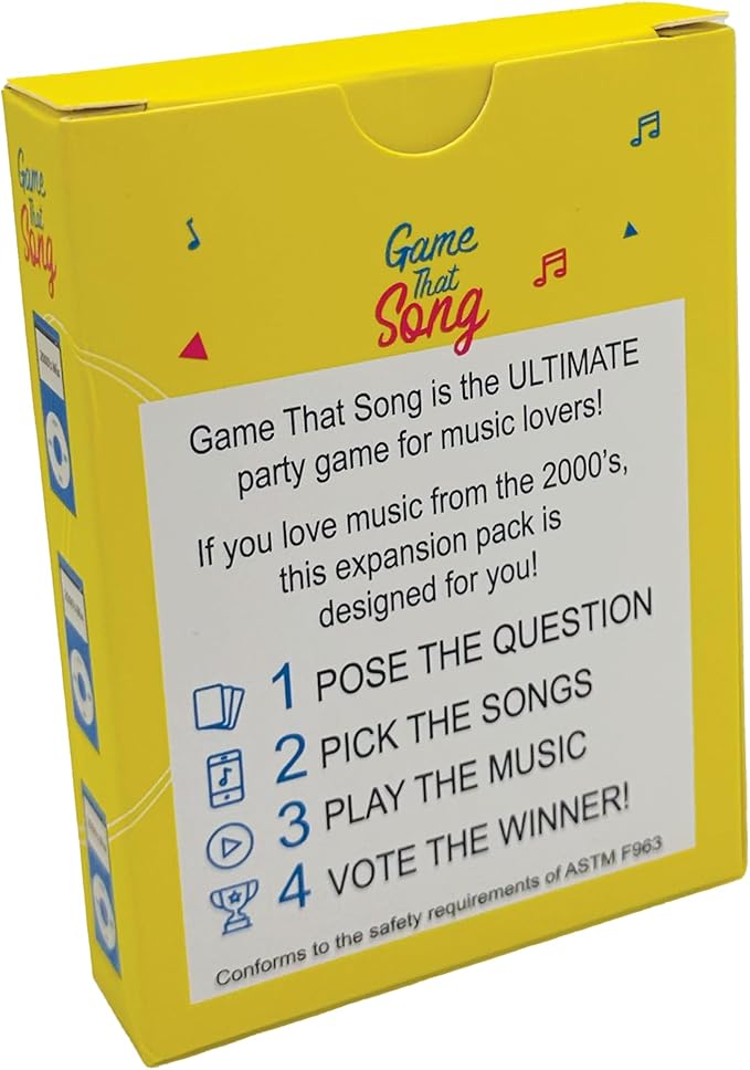 2000's Mix Expansion - 50 New Cards - Music Card Game for Family, Adults, and Teens. Hilarious, Addictive, and Competitive Fun for Game Nights!