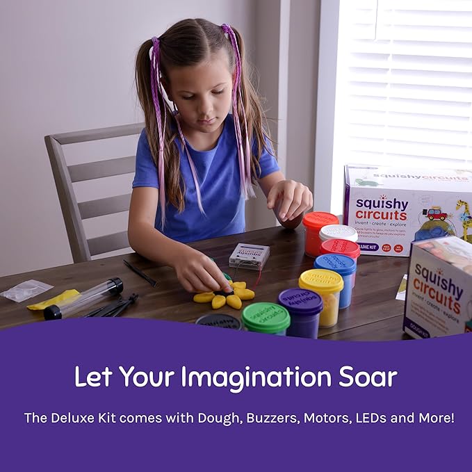 Deluxe Kit - Explore Electrical Circuits with Play Dough - STEM Science Kits for Kids Age 8-12 - Fun and Educational at Home, Classroom, Camp, and More!