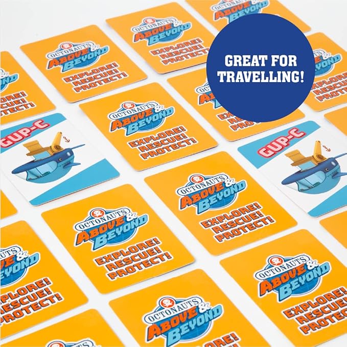 Mighty Mojo Octonauts Kids Classic Card Games - Memory Game, Go Fish & Old Maid Fun Family Game for Boys and Girls Party Toys Night – Three Total Easter Basket Stuffer