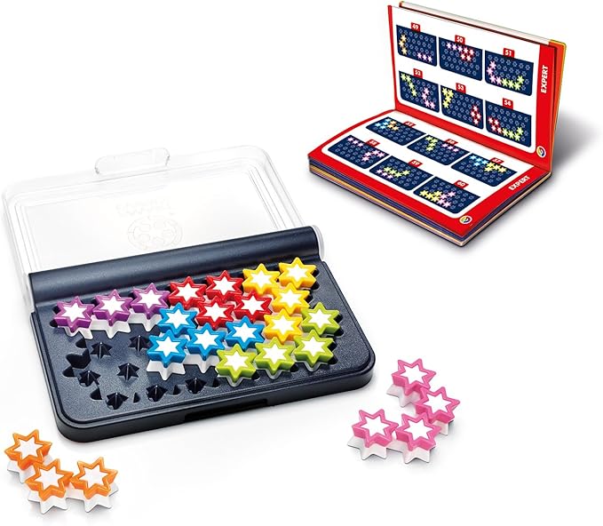 SmartGames IQ Stars Travel Game with 120 Challenges for Ages 6 to Adult