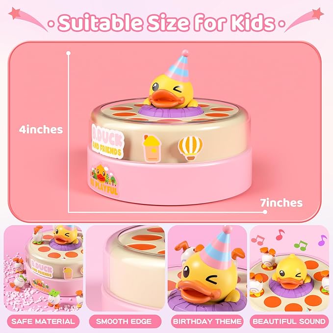 B.Duck Games for Kids Age 4-6, Catch and Bounce Duck Board Games for Kids 3-5,Family Toddlers Games Birthday Gifts for 5-7 Girls, Birthday Toy Gifts for Toddlers 4-8