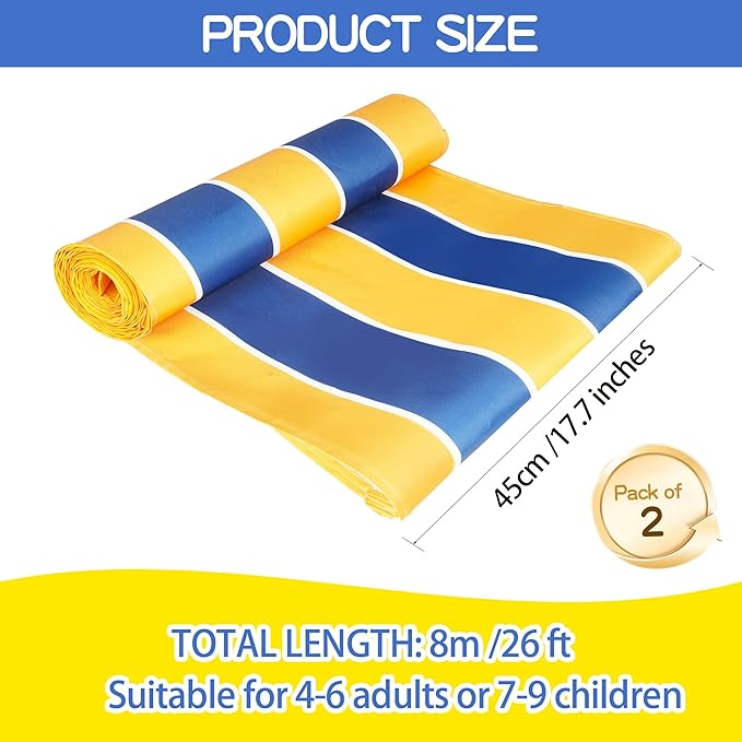 Team Building Games Teamwork Games for Working Adults, Group Activities Mat for School Students Teens, Field Day Games (26ft, Pack of 2)