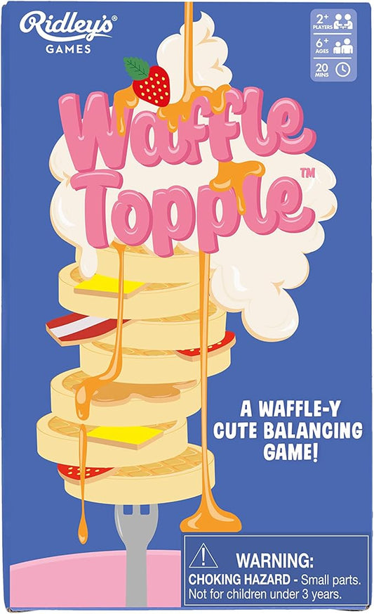 Ridley's Games: Waffle Topple | Fun Food Balancing Game for All Ages | Game for 2+ Players with 15 Minute Playtime for Ages 6+ | Don't let The Stack Fall Over!