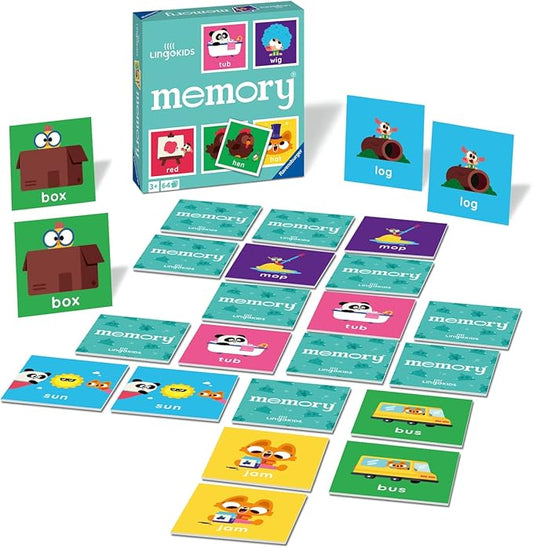 Ravensburger Lingokids Memory for Kids Ages 3 and Up – A Fun & Fast Picture Matching Game