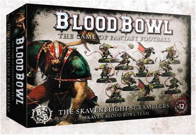 GAMES WORKSHOP 99120906001" Blood Bowl: The Skavenblight Scramblers Game