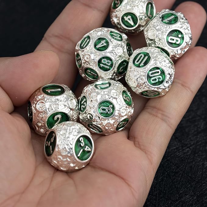 Metal dice Set DND dice Set for Dungeons and Dragons Polyhedral MTG dice Role Playing