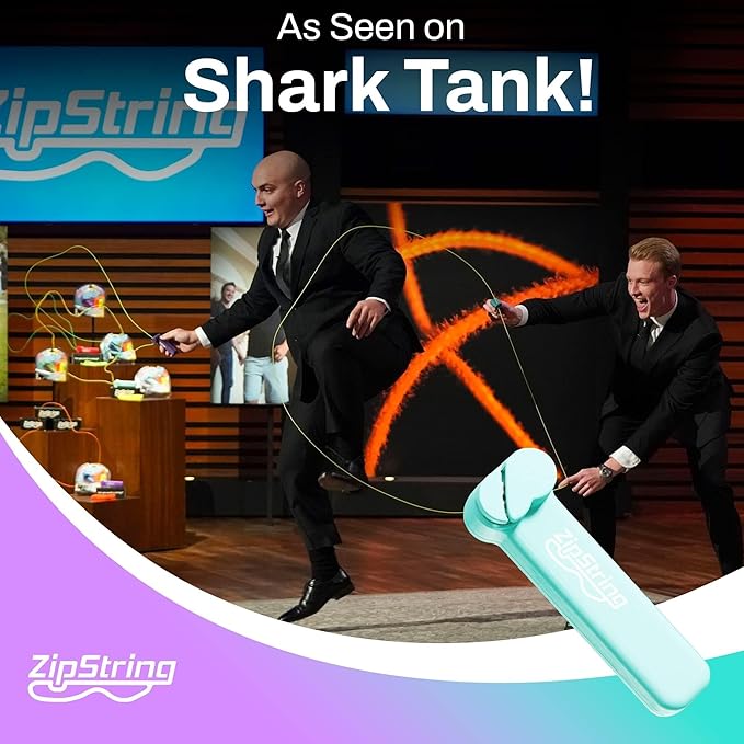 Original - As Seen on Shark Tank - Classic Rope Launcher Toy, Perfect for Kids & Adults - Fly a String Loop in The Air for Endless Tricks & Fun, Wonderment Awaits, Aesthetic Aqua