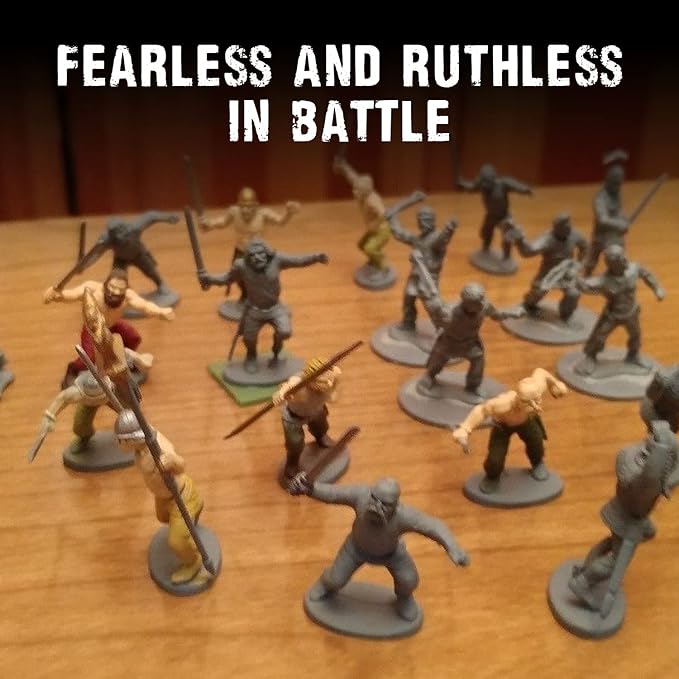 Wargames Delivered SPQR - Gaul - Tribesmen with Javelins. 28mm Miniatures Base, Roman and Greek Military Legion Miniatures for Wargames, and Roman War Games by Warlord Games