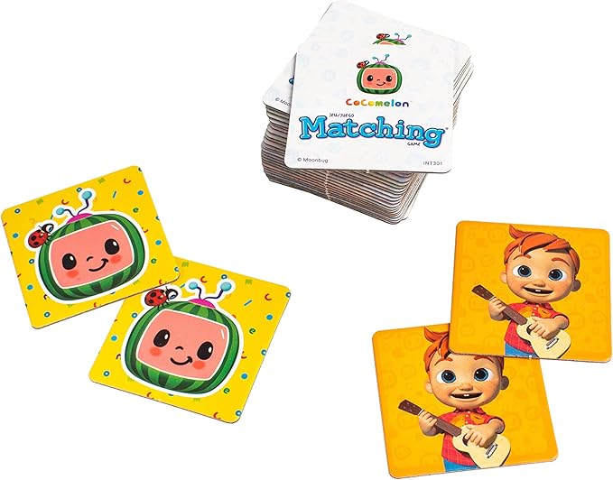 Wonder Forge CoComelon Memory Game - Engaging Brain Teaser for Kids & Adults | Enhances Focus & Matching Skills | Features Beloved Characters | Ideal Gift for Ages 3 and Up