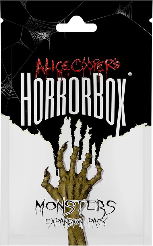 FITZ Alice Cooper's HorrorBox: Monsters Expansion Pack - Fitz Games, 40 Cards, A Haunted Party Game, Card Game of Spooky Questions Answers & Dares, for 4-10 Thrill Seekers Ages 14+