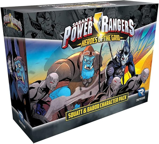 Renegade Game Studios Power Rangers Heroes of The Grid Squatt & Baboo Character Pack, For 2-5 Players, 45-60 Minutes, Ages 14+.